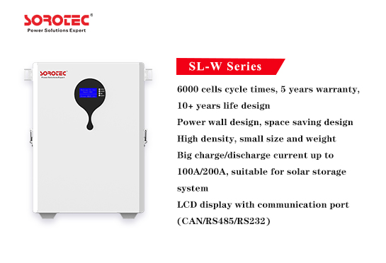SL-W Series 24V 48V 100Ah 200Ah LiFePO4 Lithium Iron Battery
