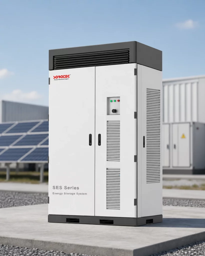 SES Integrated Energy Storage System IP55 Outdoor Cabinet 100-215kWh Capacity _ -40°C to +55°C Wide Temperatur