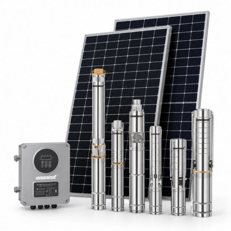 SOONEST AC DC Solar Powered Water Pump